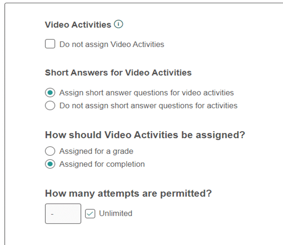 A screenshot of a video activity
Description automatically generated