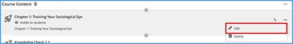 Click "Edit" in the list of available actions.