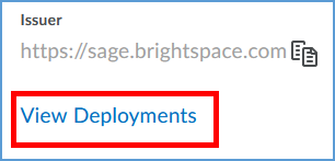 The "View Deployments" button is underneath the Registration Details.