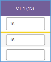 Assignments for a grade can be edited regardless of the status (attempted or not attempted). Click in the box for the grade you want to edit and add a grade (if there are no attempts) or edit the existing grade. When you make an edit, a yellow bar appears at the bottom of the cell.