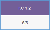 In this example image, the grade display for an assignment for completion is set to point value instead of an indicator. In this case, the points display in the same format as an assignment for a grade (5 / 5).