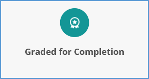 Assignments graded for completion are simply marked for if the assignment is completed. They do not have a point value.