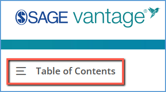 The Table of Contents is available at the top left corner of your course. Click the Table of Contents to expand the chapter list.